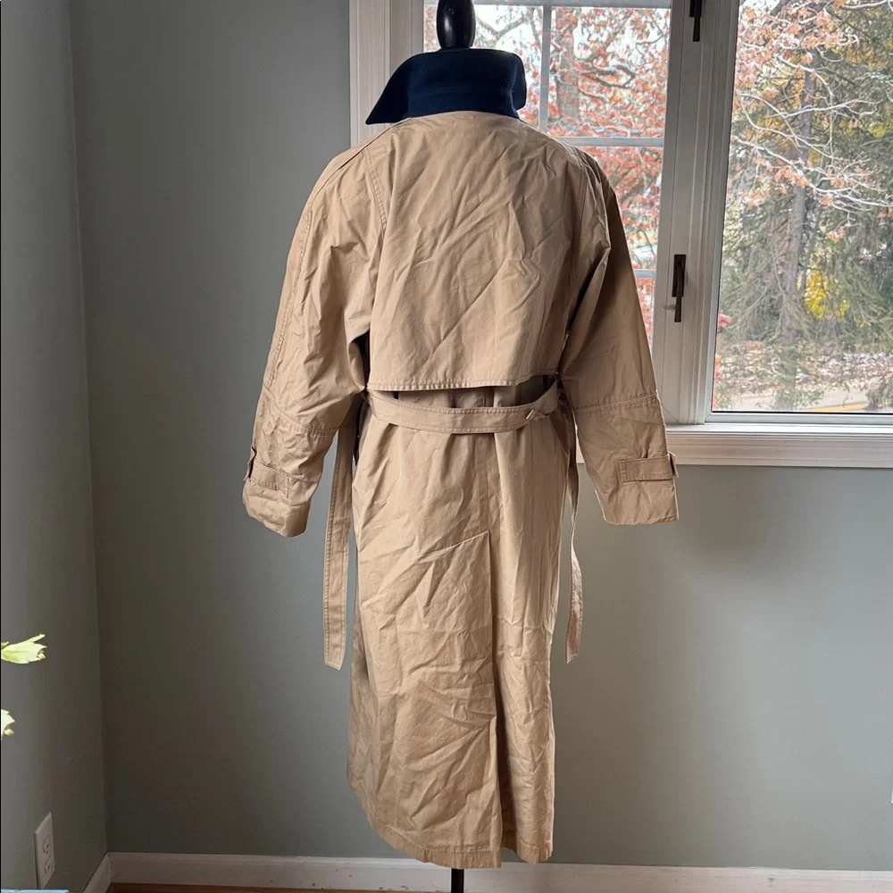 London Fog Tempo Europa vintage khaki mid length‎ trench coat 8P